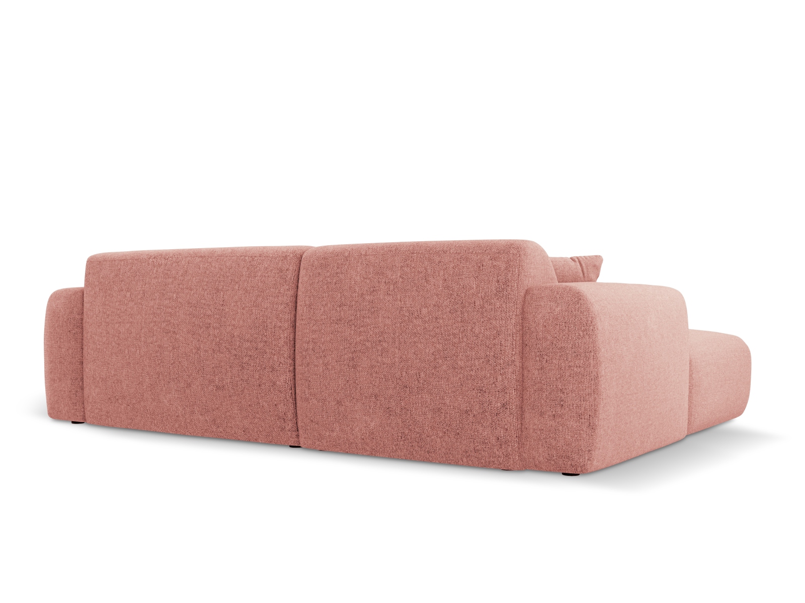Cosmopolitan Design Ecksofa Nolio 4-Sitzer kleine Version Chenille Haga Rosa Rechts
