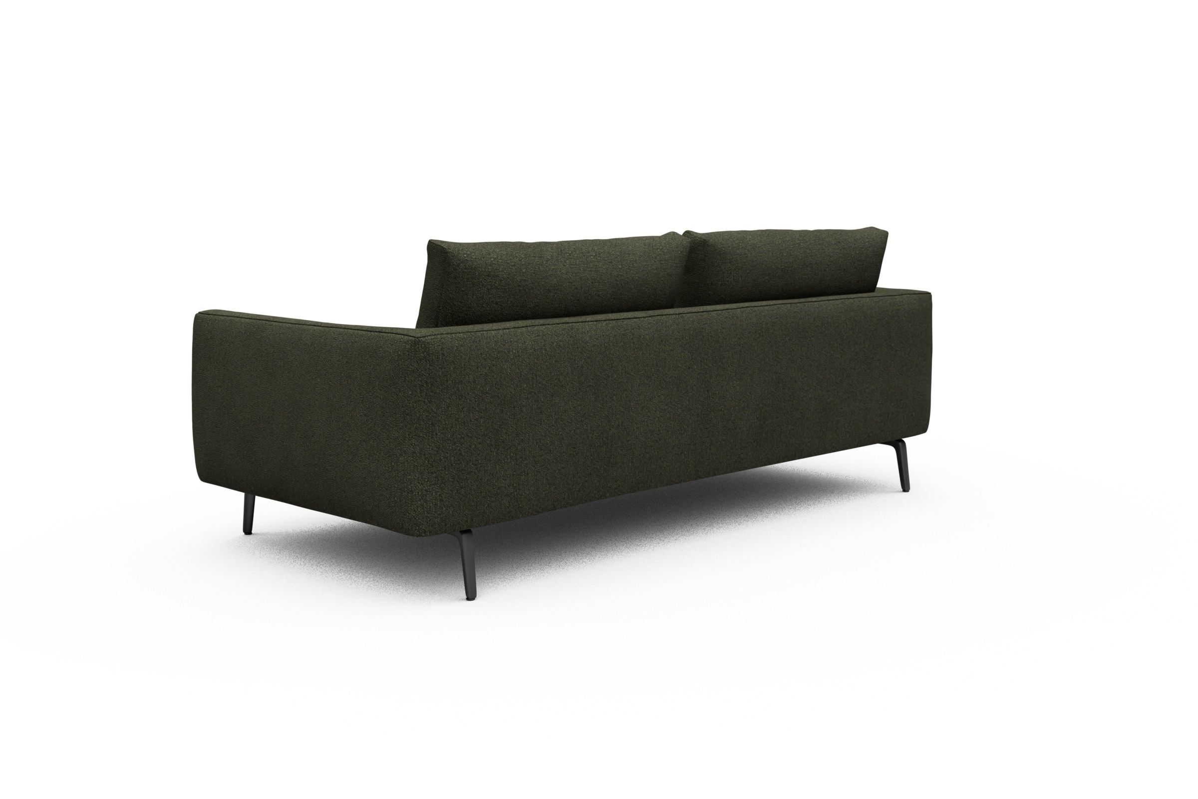 Sofa Karl 3-Sitzer Boucle-Forest-Green