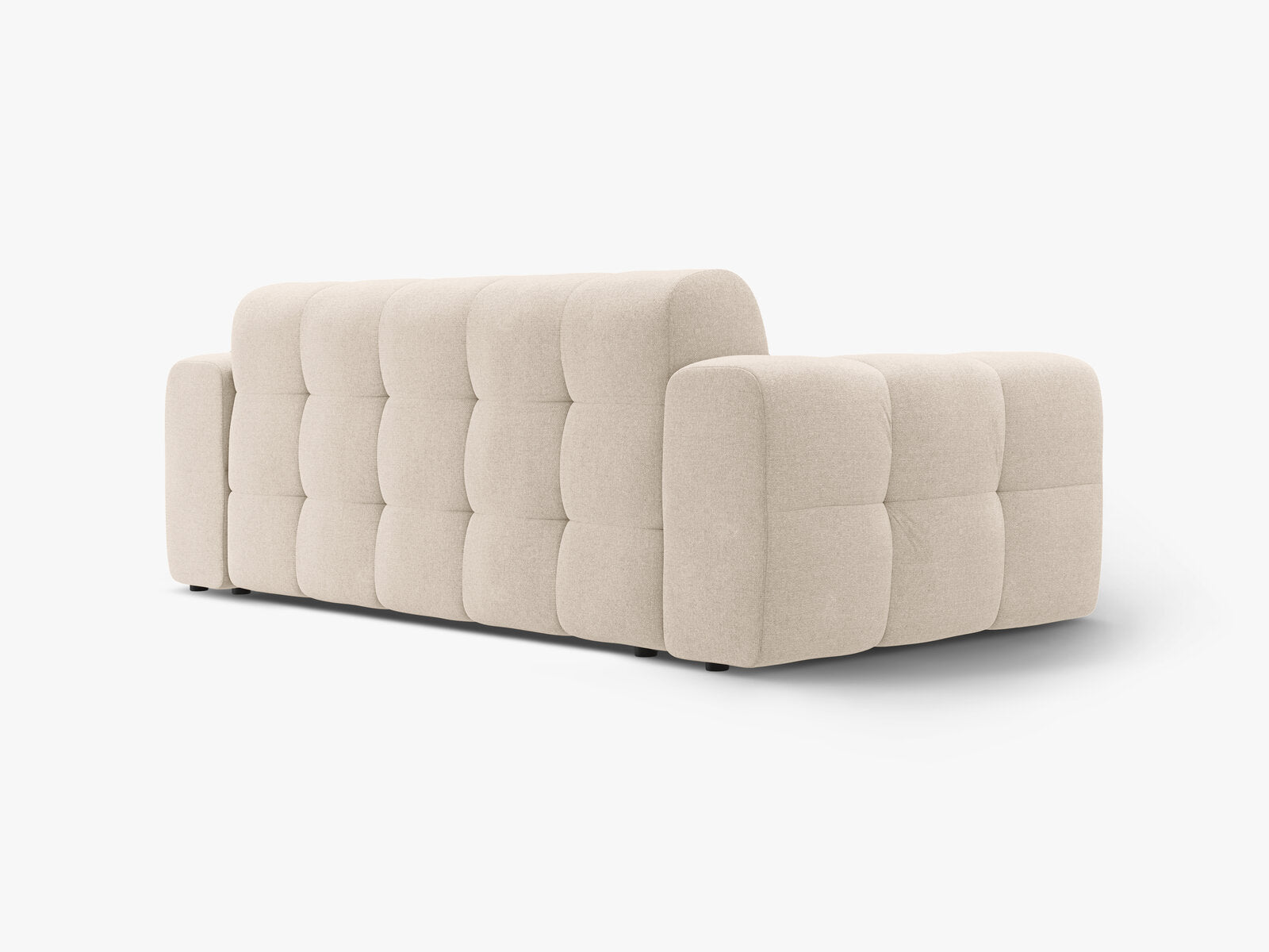 Micadoni Sofa Kendal 3-Sitzer Strukturierter Stoff Beige
