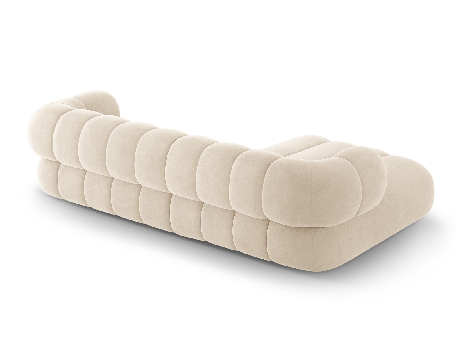 Cosmopolitan Design Ecksofa Koge 5-Sitzer Samt Vogue Helles Beige Links