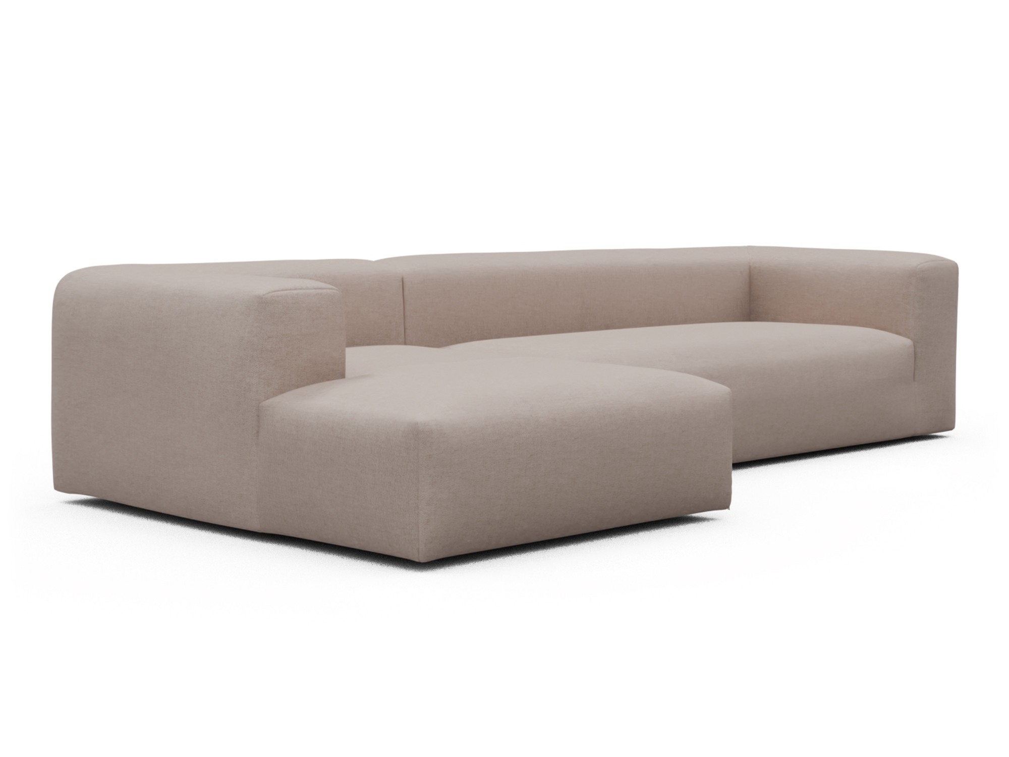 Skandi Home Ecksofa Fred Chaiselongue links mit 2,5-Sitzer Weda-Sand moebelfaktor