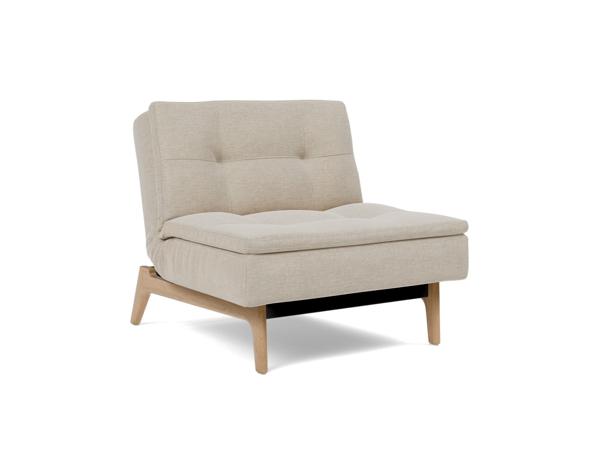 Sessel Dublexo Flachgewebe Phobos 586-Latte Beine Eiche