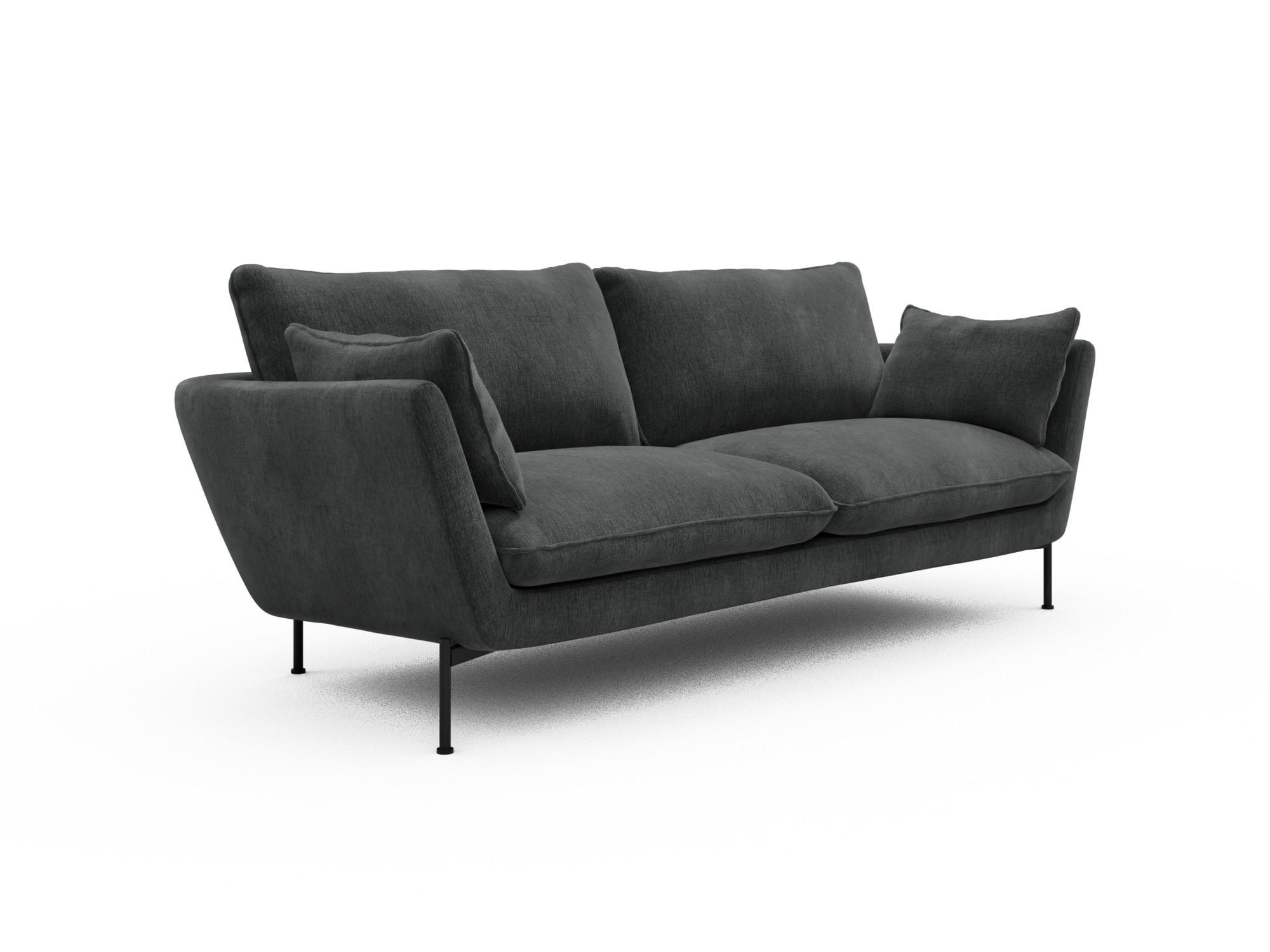 Skandi Home Sofa Anton 3-Sitzer Smooth-Deep-Warm-Grey moebelfaktor
