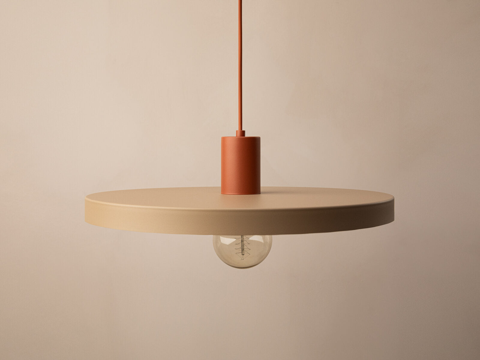 Micadoni Ori Pendelleuchte Ø 40 cm Ziegel / Sabia
