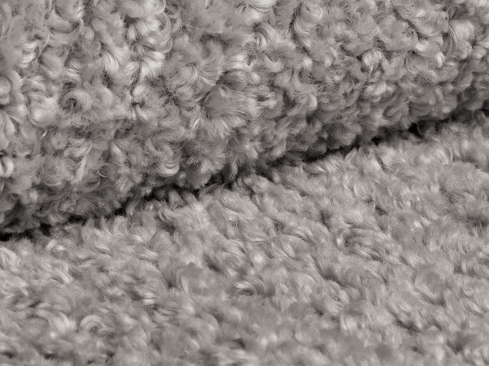 Micadoni Pouf Dia 90cm Boucle Rolf Hellgrau