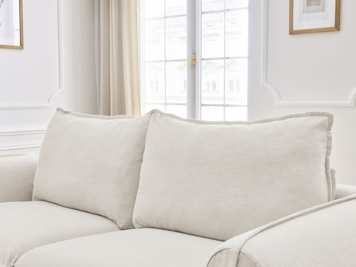 Bobochic Archimede Schlafsofa 3-Sitzer Stoff Beige, Liegefläche 160 × 194 cm