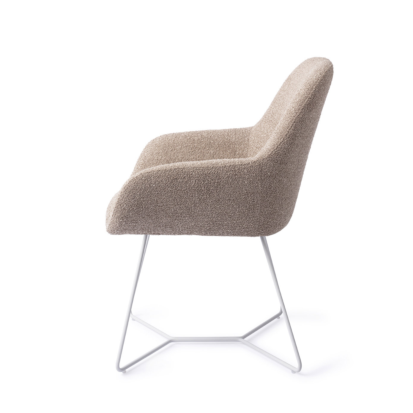 Jesper Home Esszimmerstuhl Kushi Stone Haze Beehive Weiß
