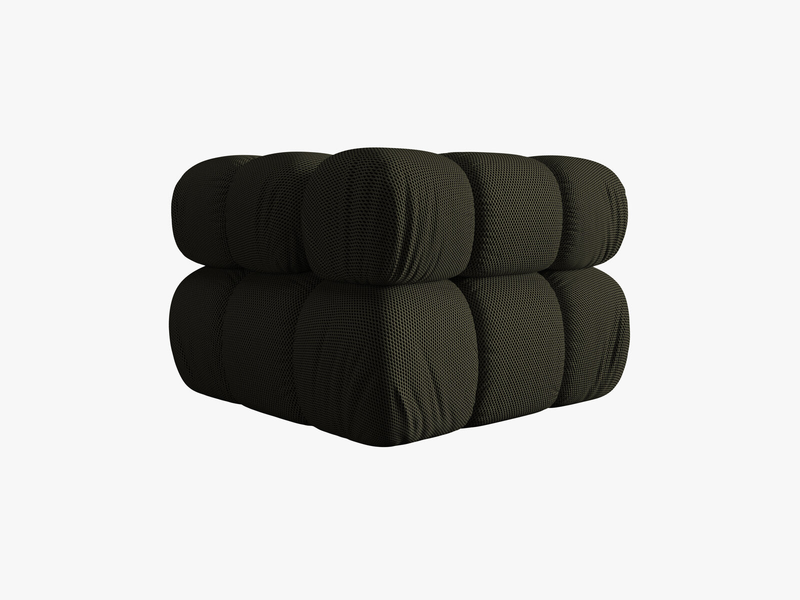 Micadoni symmetrisches Eckmodul Bellis 3D-Stoff Sonic Amazonas Grün