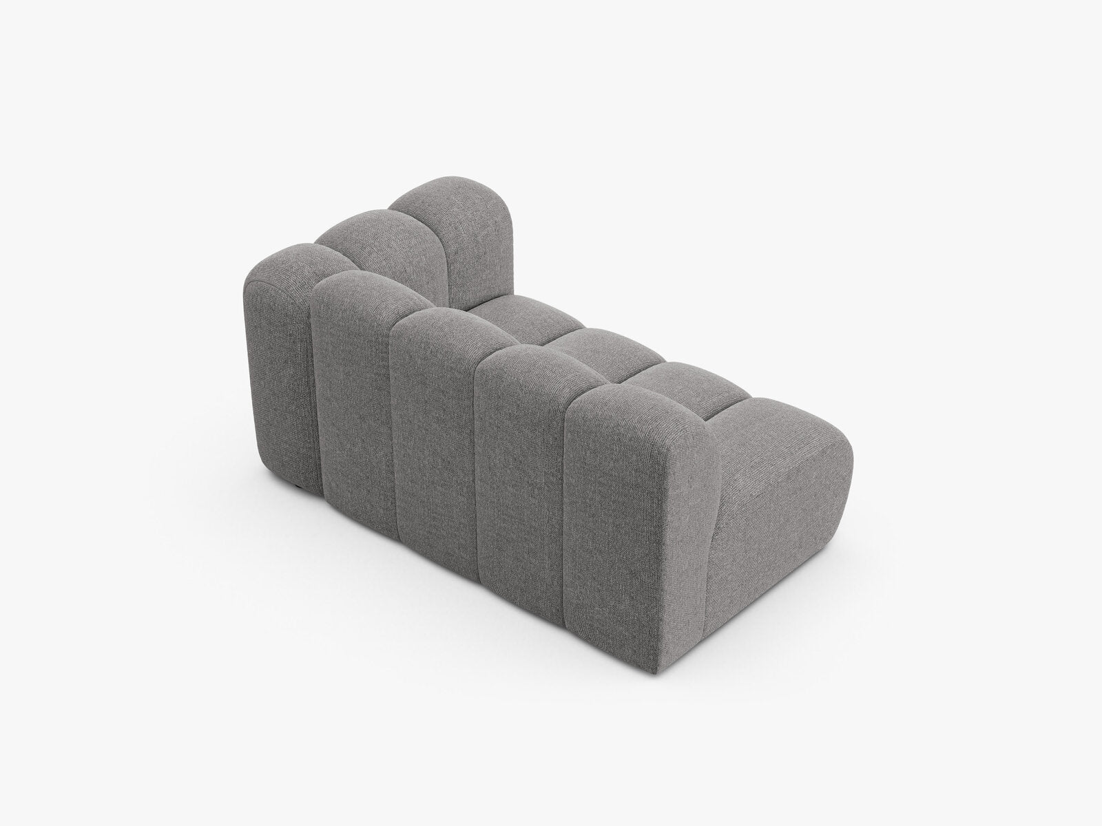 Micadoni Modul Lupine 2-Sitzer Rechts Chenille Eden Hellgrau