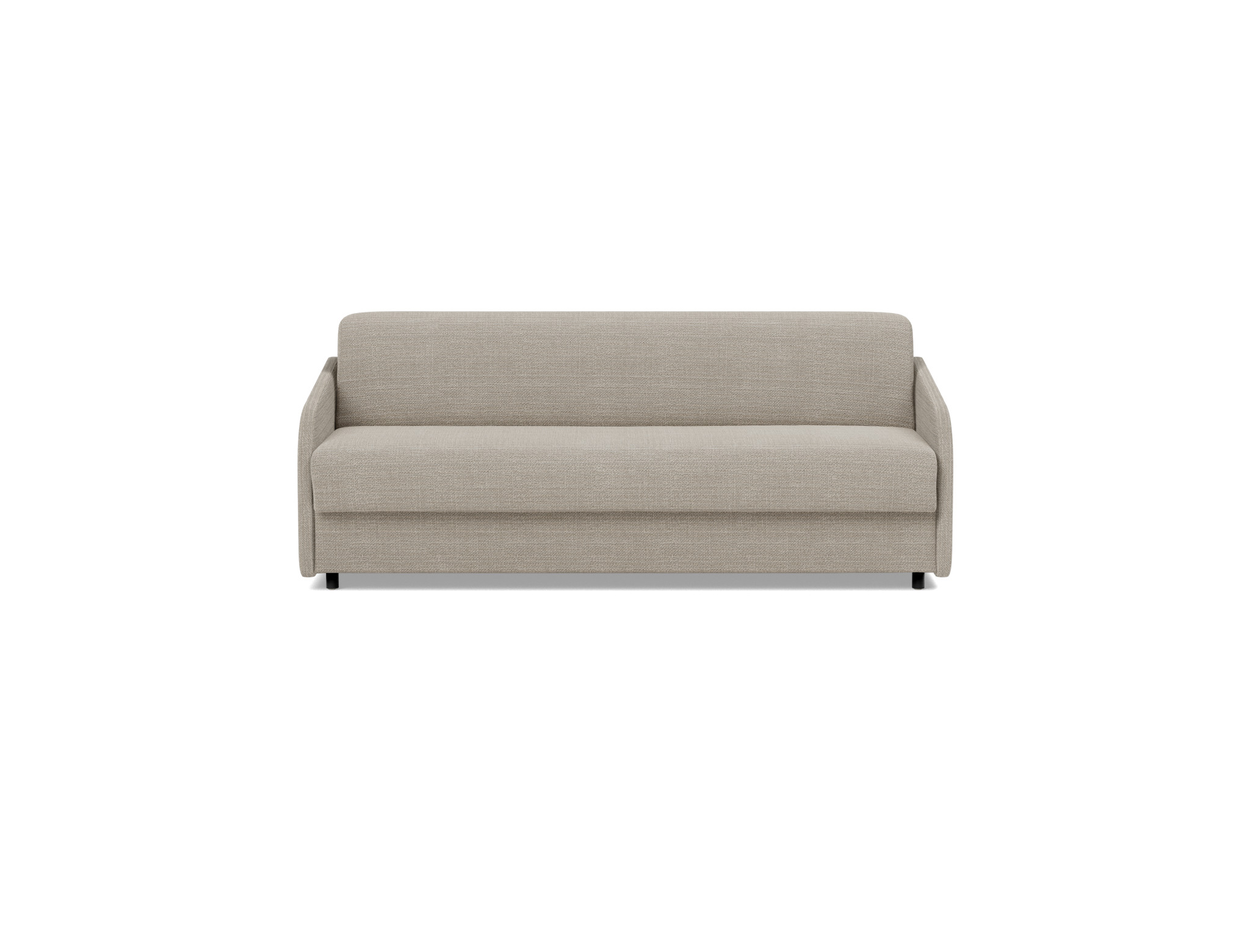 Schlafsofa Eivor mit Taschenfederkernmatratze 160 Strukturierter Stoff Kenya 579-Gravel