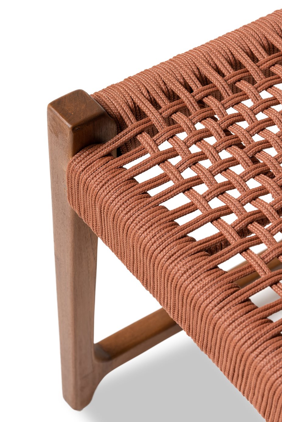 Jesper Home Outdoor-Stuhl Kuwana Cinnamon-Weave Gestell Bernstein