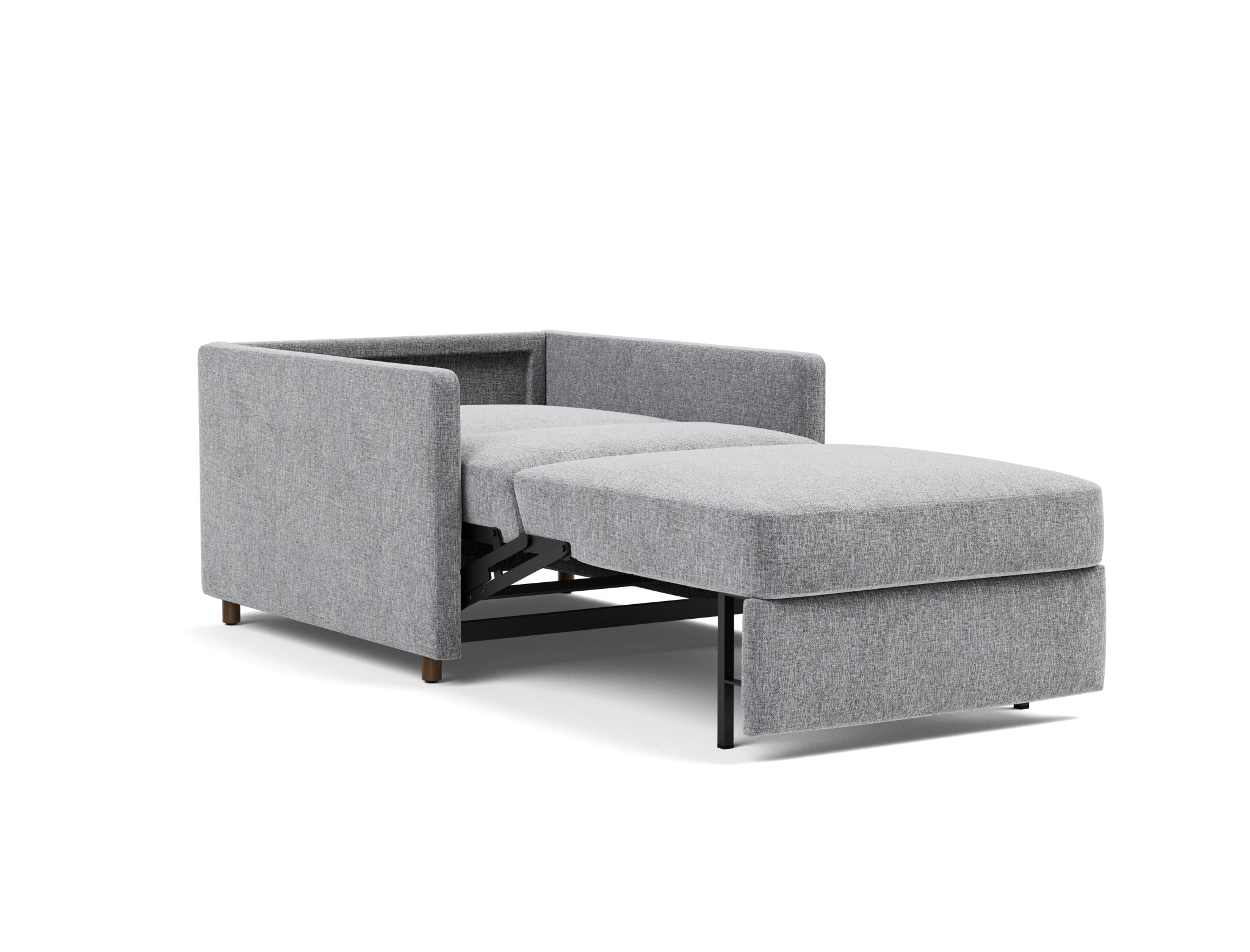 Schlafsessel Neah mit Slim-Armlehnen Strukturierter Stoff Twist 565-Granite