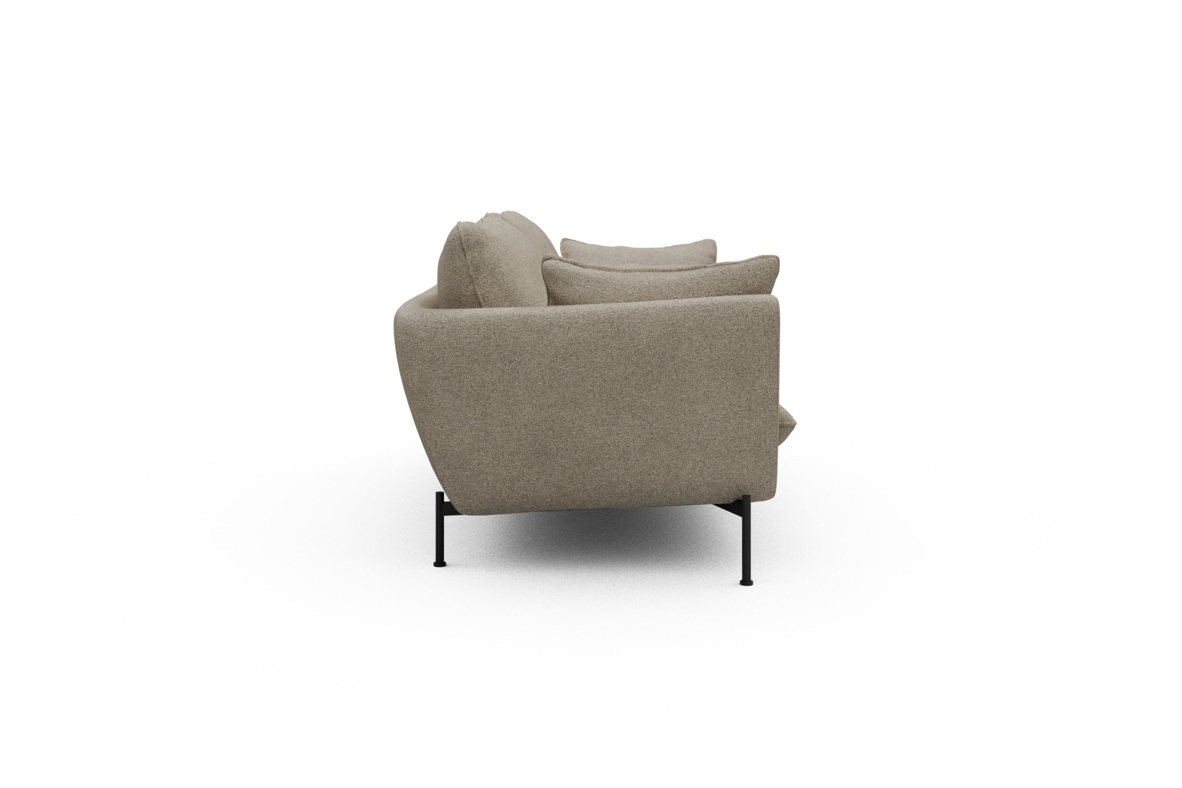 Sofa Anton 2-Sitzer Boucle-Beige