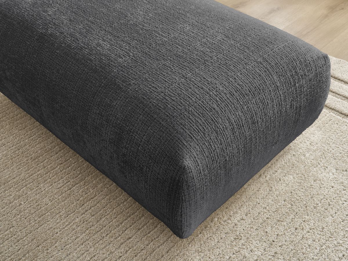 Bobochic Sirius Sofa 1-Sitzer Strukturstoff Schwarz