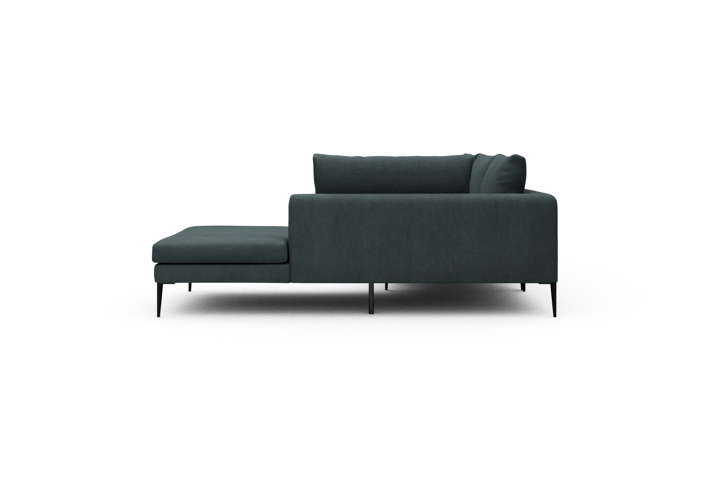 Ecksofa Paul Relax-Ecke links mit 3-Sitzer Vivus-Blue