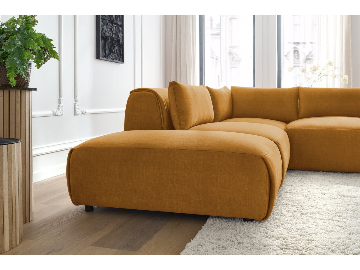 Bobochic Jeanne Ecksofa 271 × 300 cm Samt Gelb
