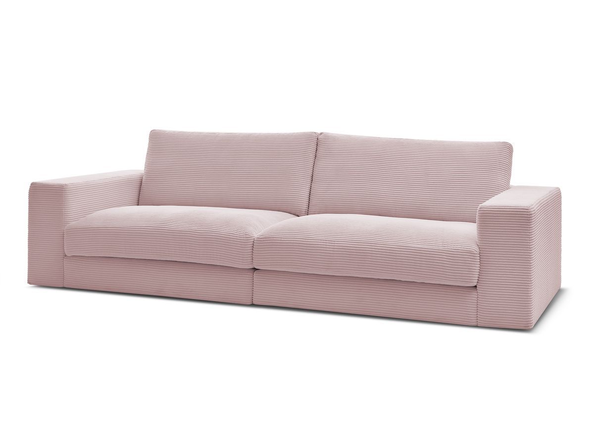 Bobochic Leonard Sofa 3-Sitzer 274 × 109 cm Strukturstoff Violett