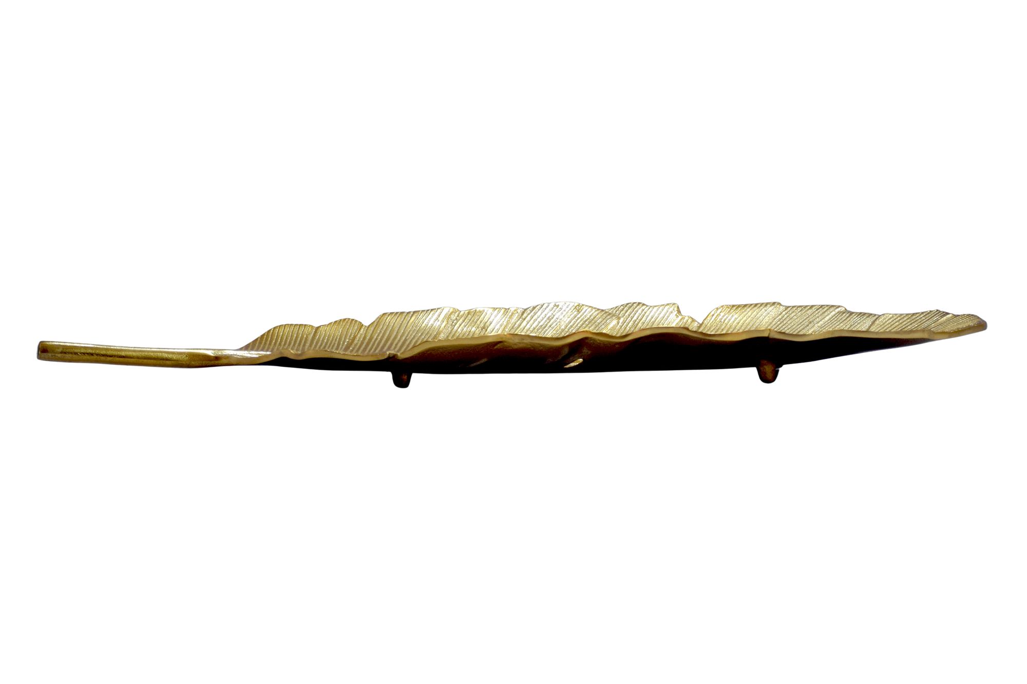 Dekoschale Tangen Aluminium Gold 60 × 18 × 4 cm