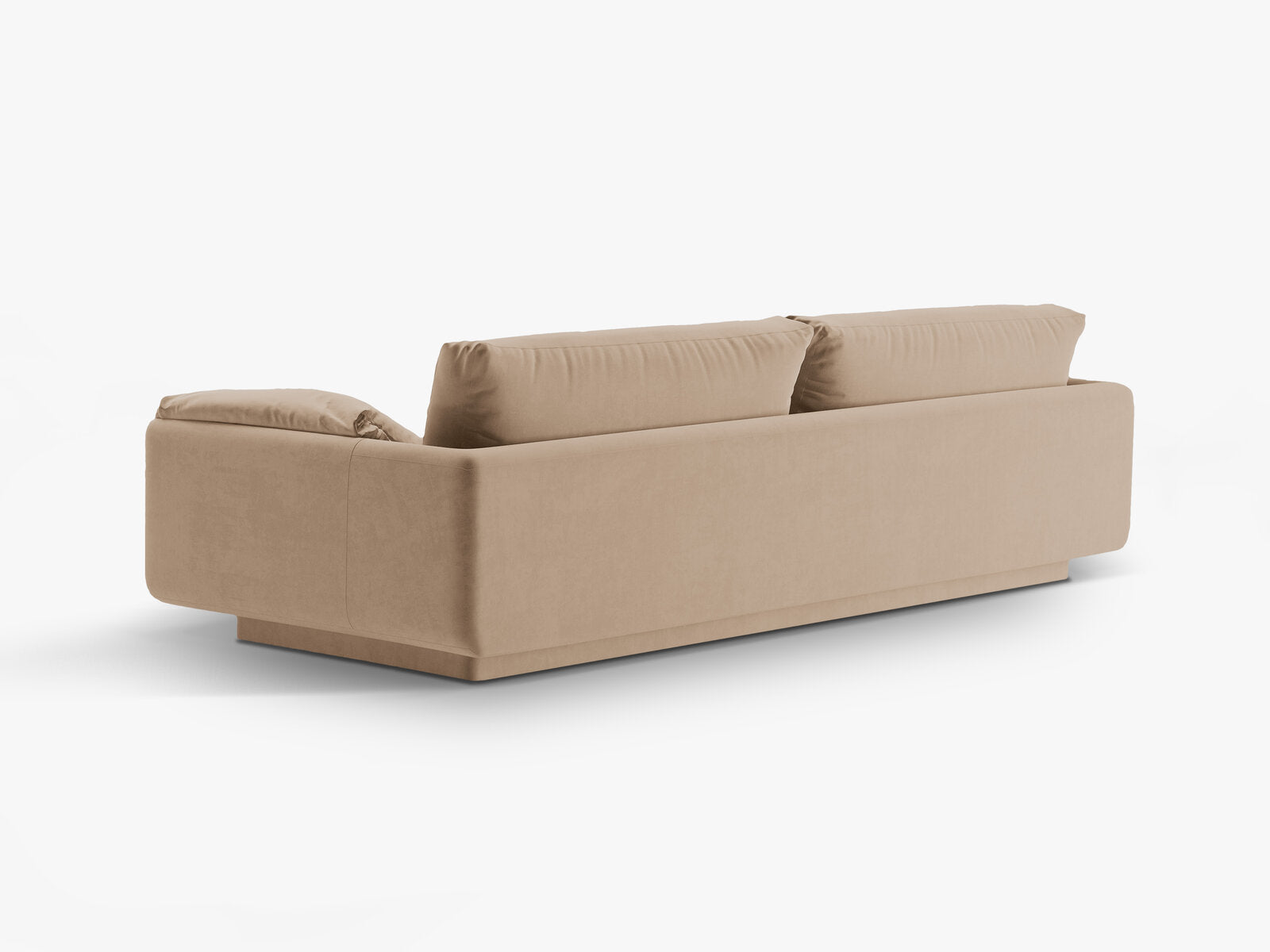 Micadoni Sofa Torino 4-Sitzer Samt Sand