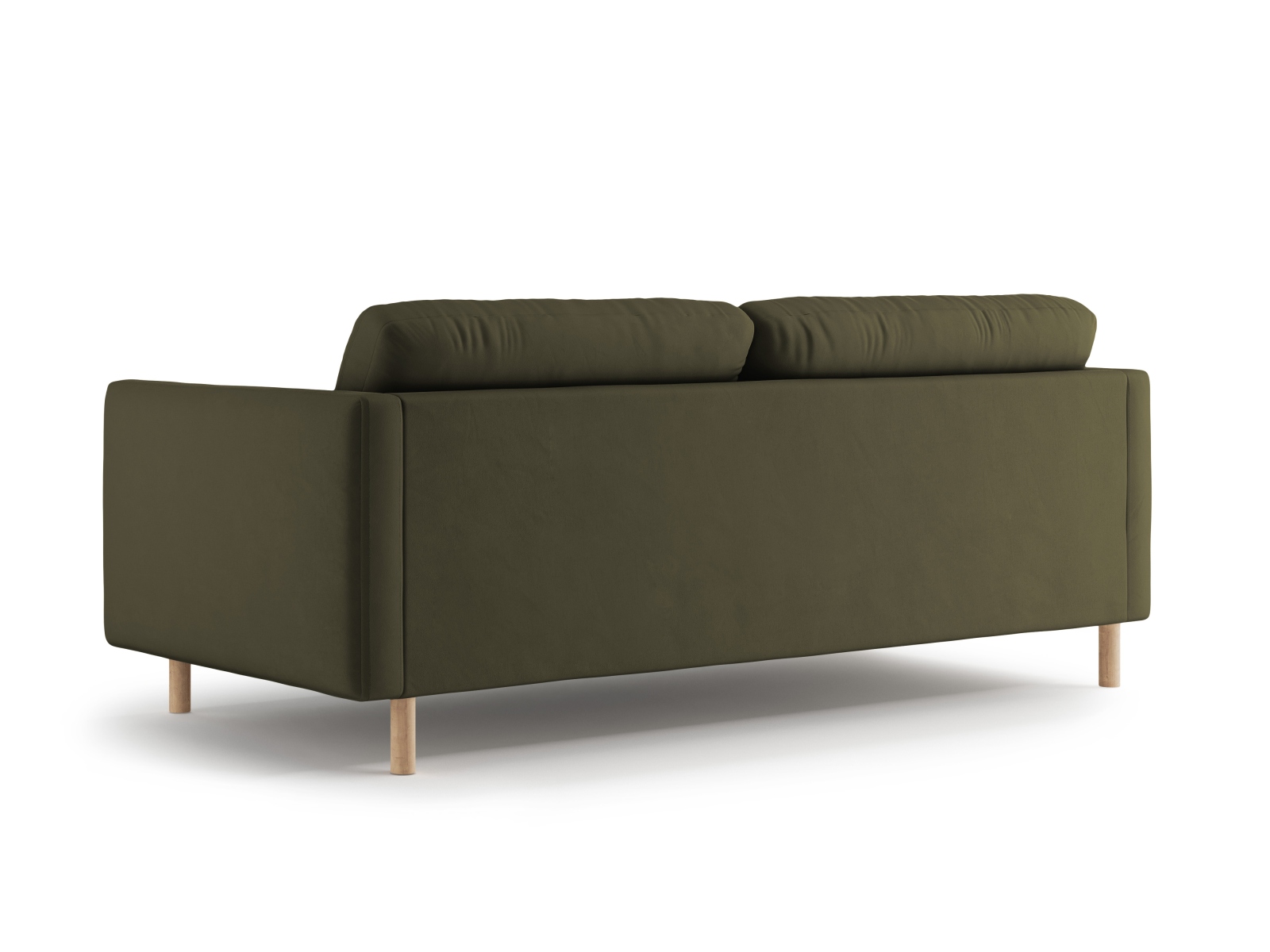 Micadoni Sofa Eden 3-Sitzer Samt Moßgrün Melange