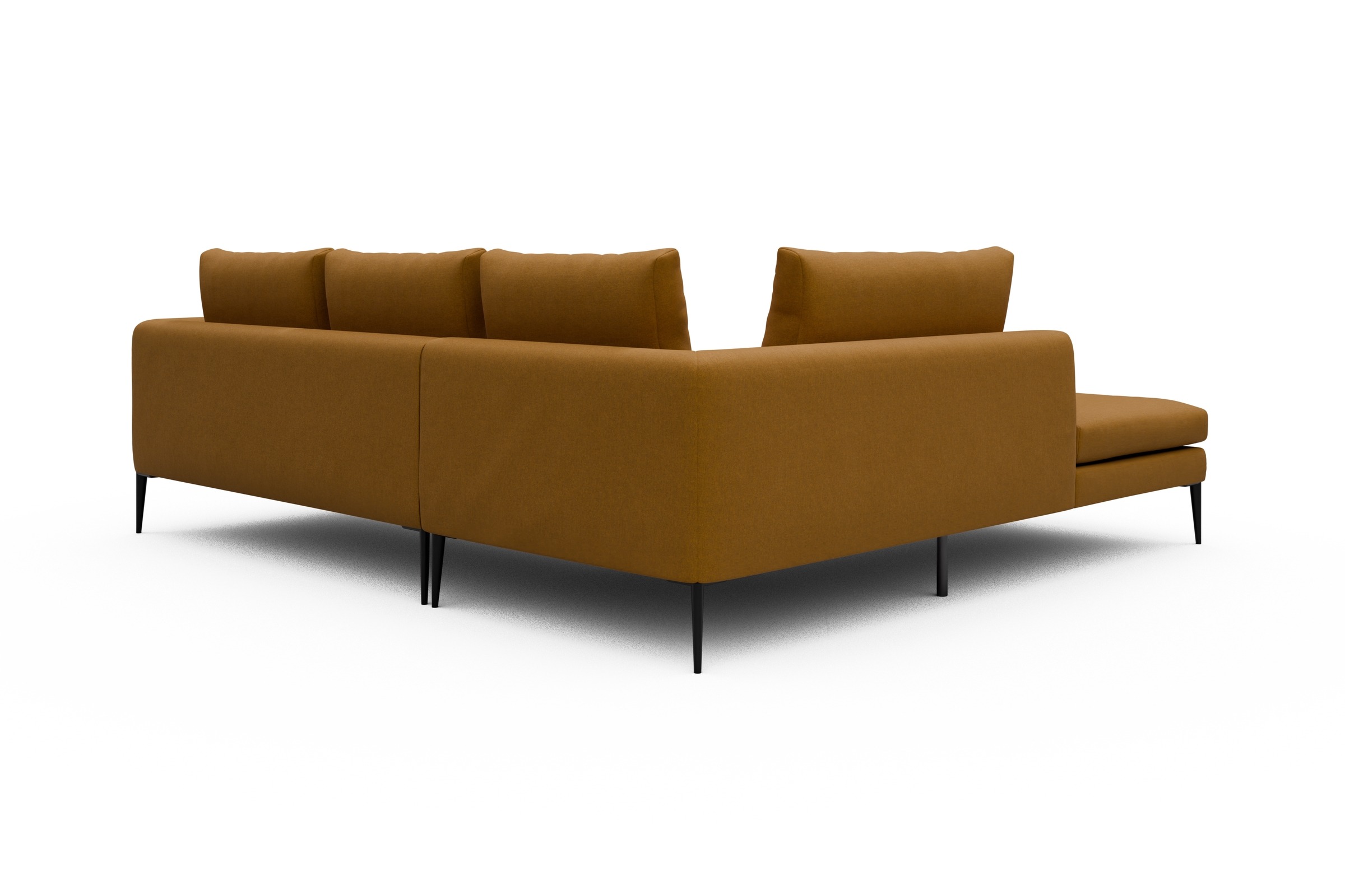 Ecksofa Paul Relax-Ecke links mit 2-Sitzer Satya-Ocre