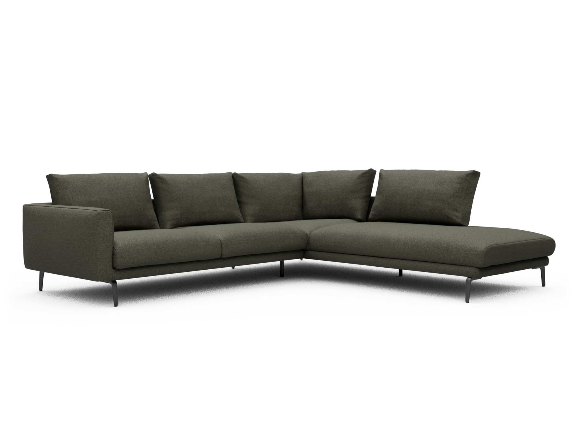 Skandi Home Ecksofa Karl Relax-Ecke rechts mit 2,5-Sitzer Sama-Winter-Moss moebelfaktor