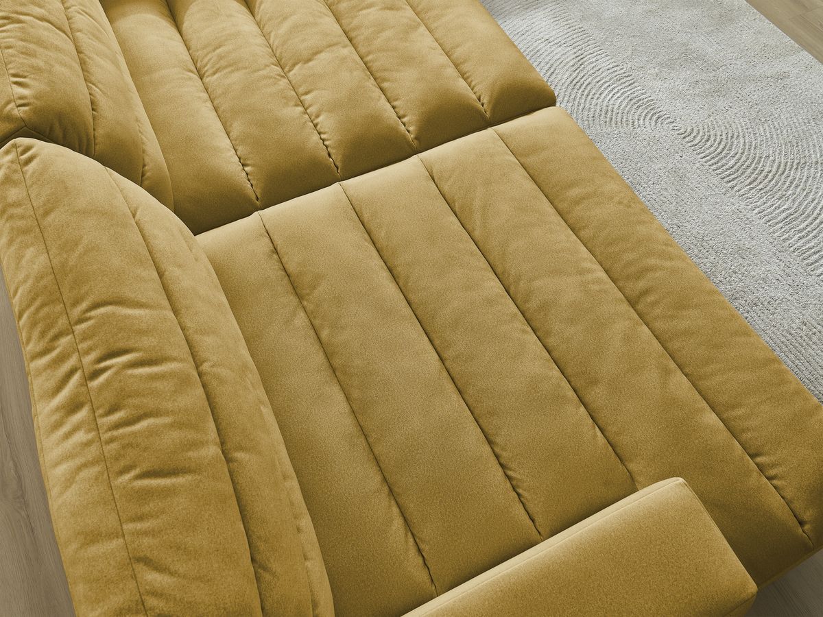 Bobochic Sierra Sofa 4-Sitzer Samt Gelb