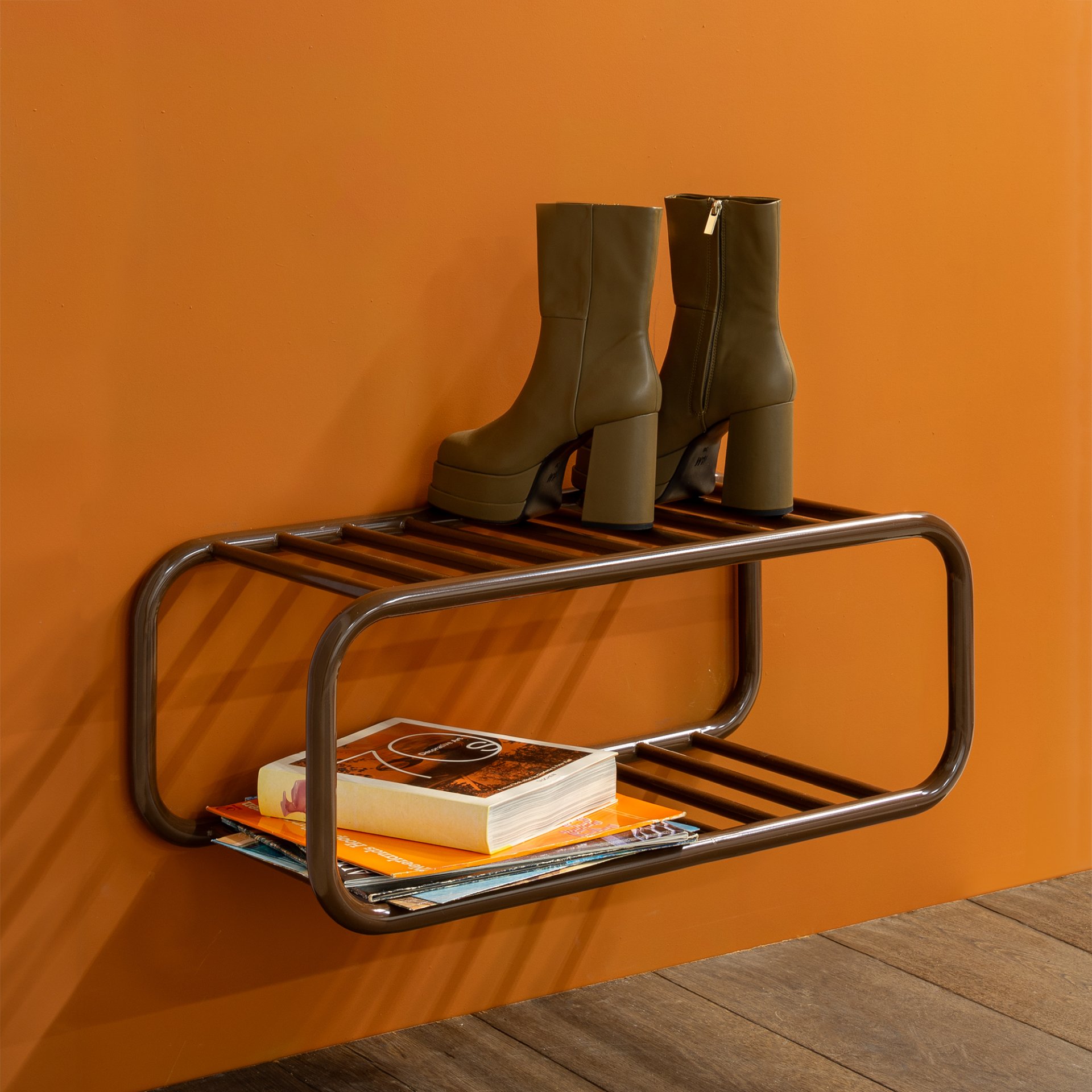 Spinder Design Schuhregal Retro SR Chocolate Brown