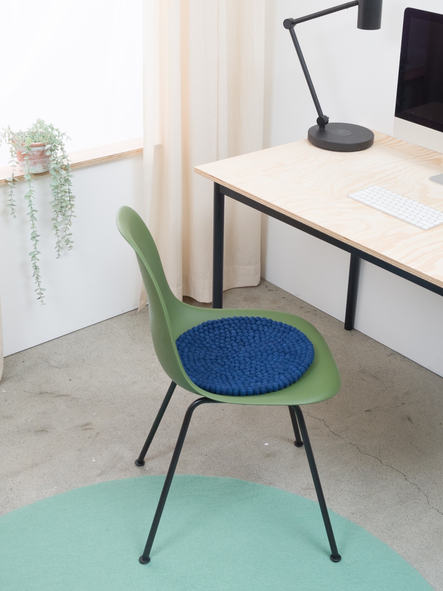 myfelt Alva - Filzkugel Sitzauflage rund
