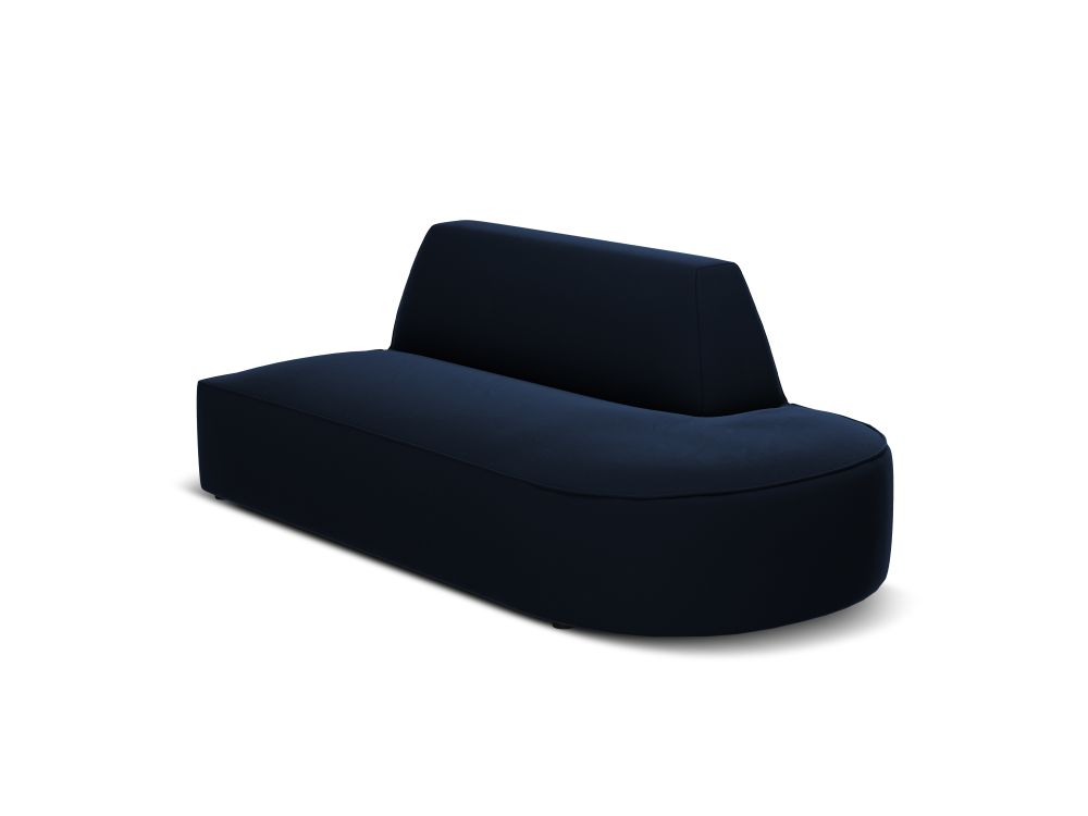 Cosmopolitan Design Sofa Siena 2-Sitzer offen Samt Salvador Königsblau Rechts