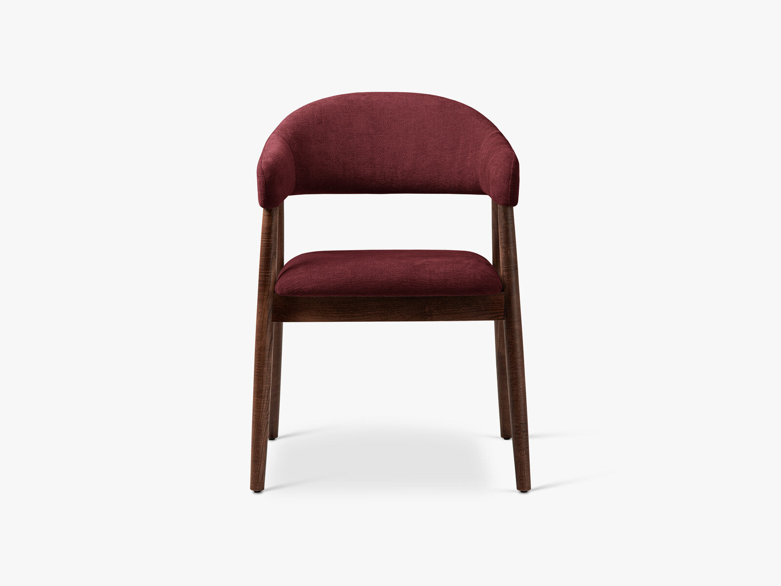 Micadoni Stuhl Adra Chenille Rebel Bordeaux Nussbaum
