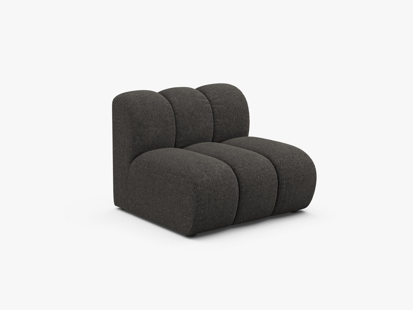 Micadoni Armloses Modul Lupine Chenille Eden Dunkelgrau