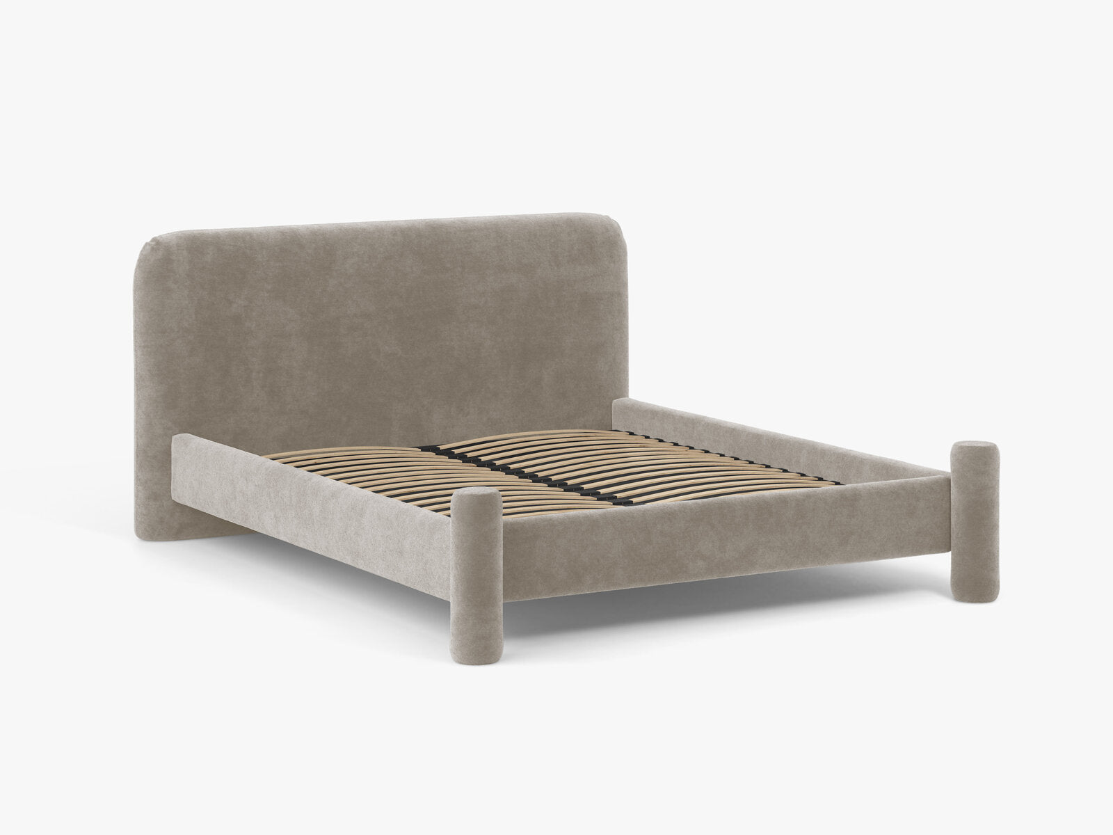 Micadoni Vera Bett mit Kopfteil Chenille Perfect Harmony Beige 140x200