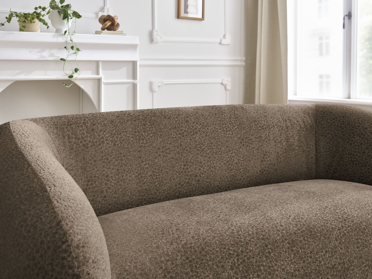 Bobochic Celine Sofa 2-Sitzer Strukturstoff Braun