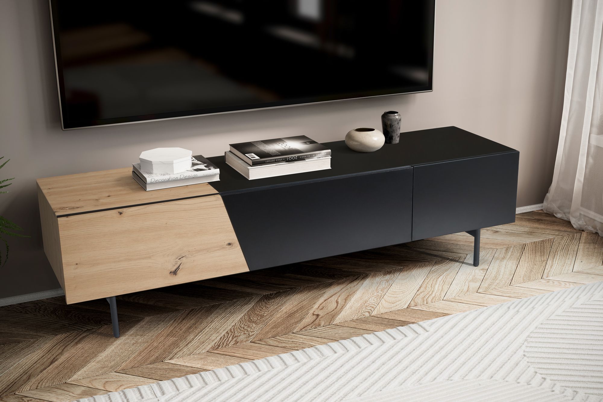 TV-Board Anholt Braun 150 × 40 × 40 cm