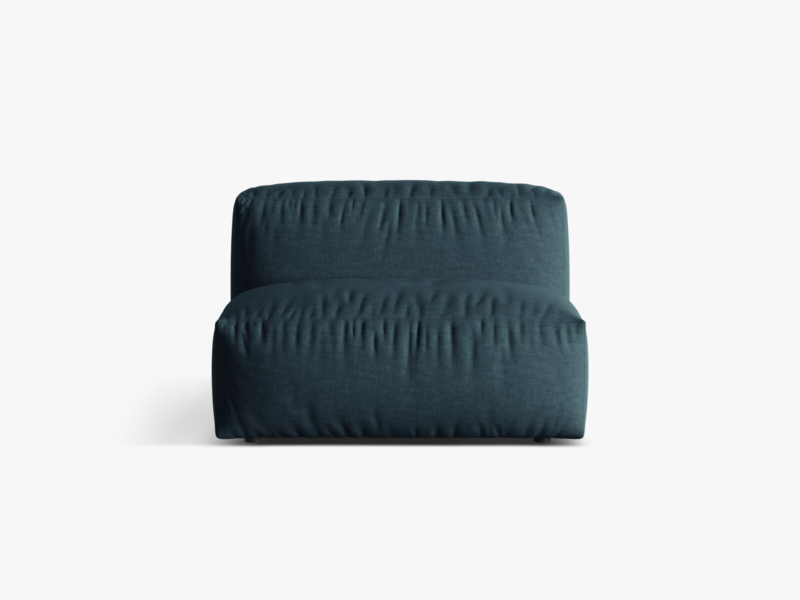 Micadoni Modul Martina 1-Sitzer Strukturierter Stoff Boston Jeansblau