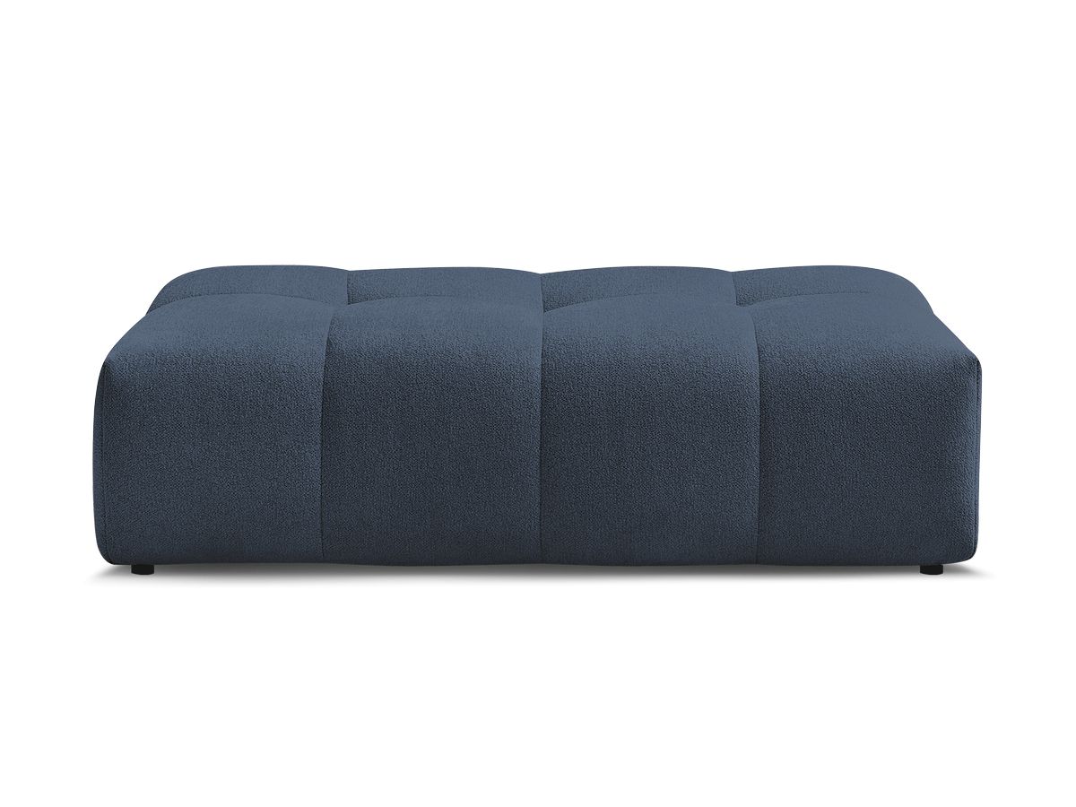 Bobochic Everest Pouf 140 × 70 cm Melange-Stoff Dunkelblau
