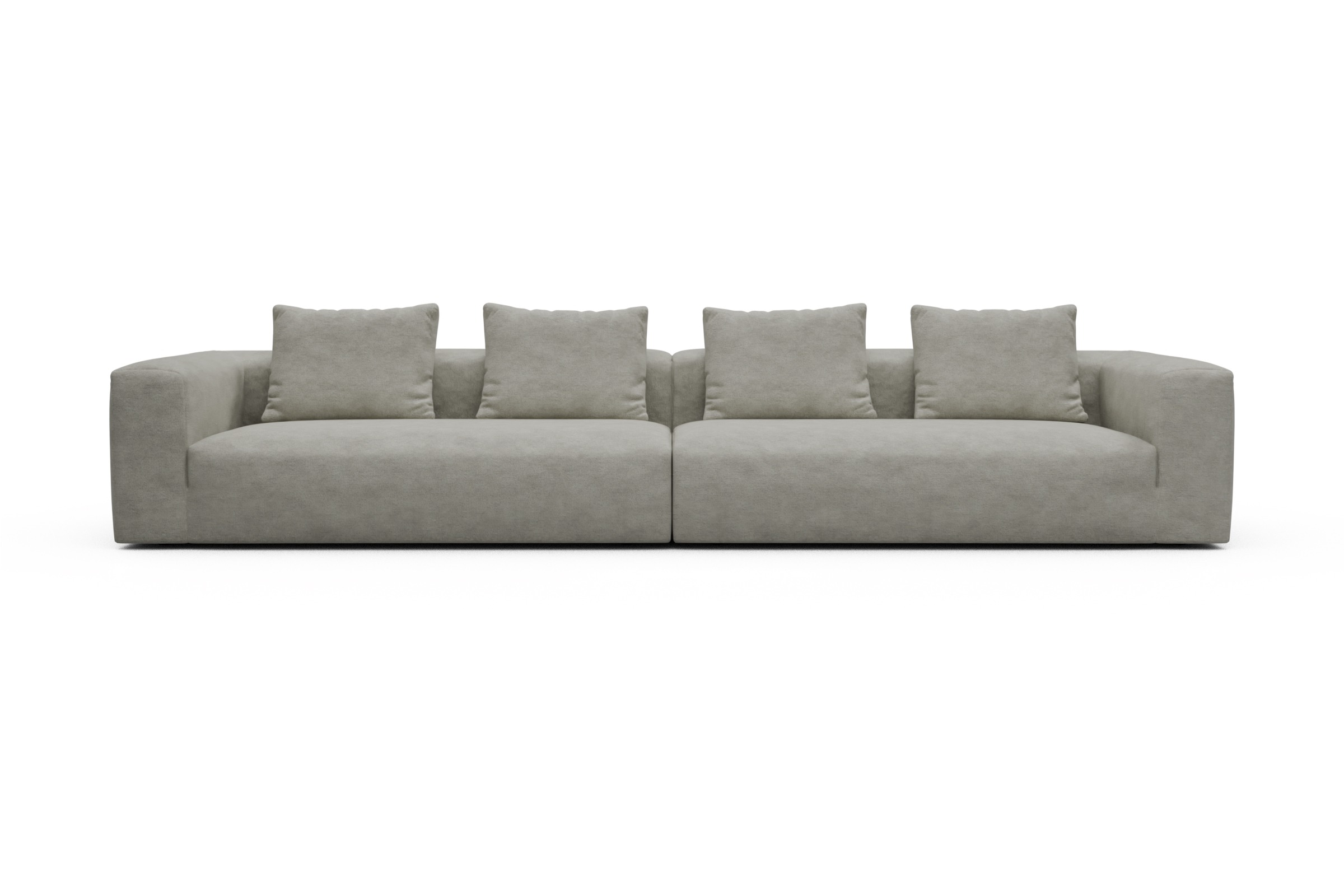 Skandi Home Modulares XXL Sofa Fred 5-Sitzer Carreno-Moon-Stone-White moebelfaktor