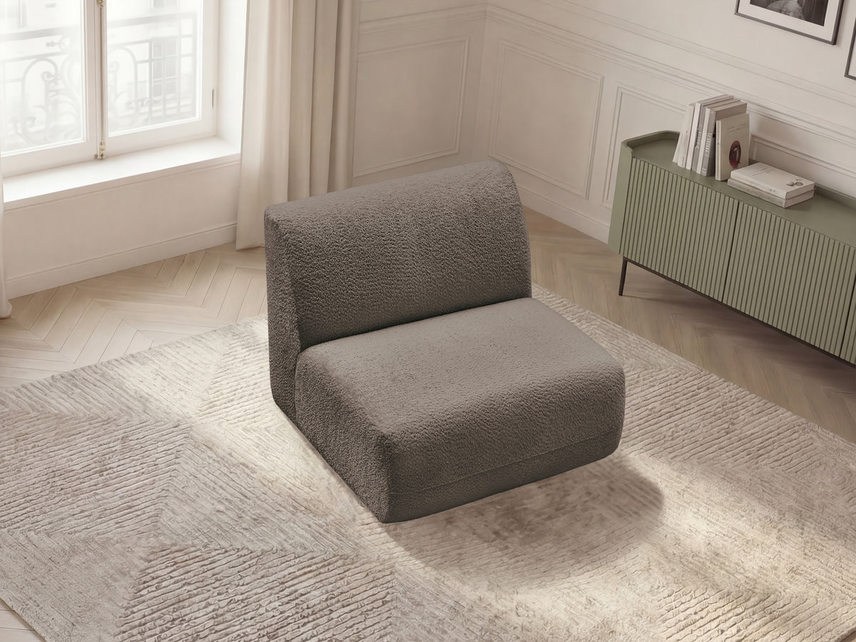 Bobochic Anda Sofamodul 1-Sitzer 84 × 103 cm Chenille Taupe
