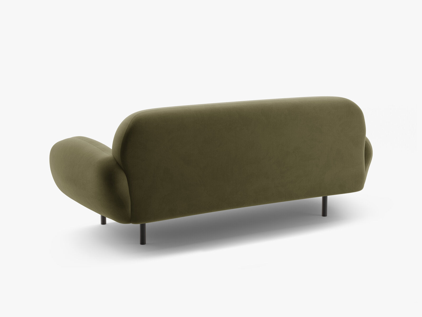 Micadoni Sofa Poppy 2-Sitzer große Version Samt Casino Hellgrün