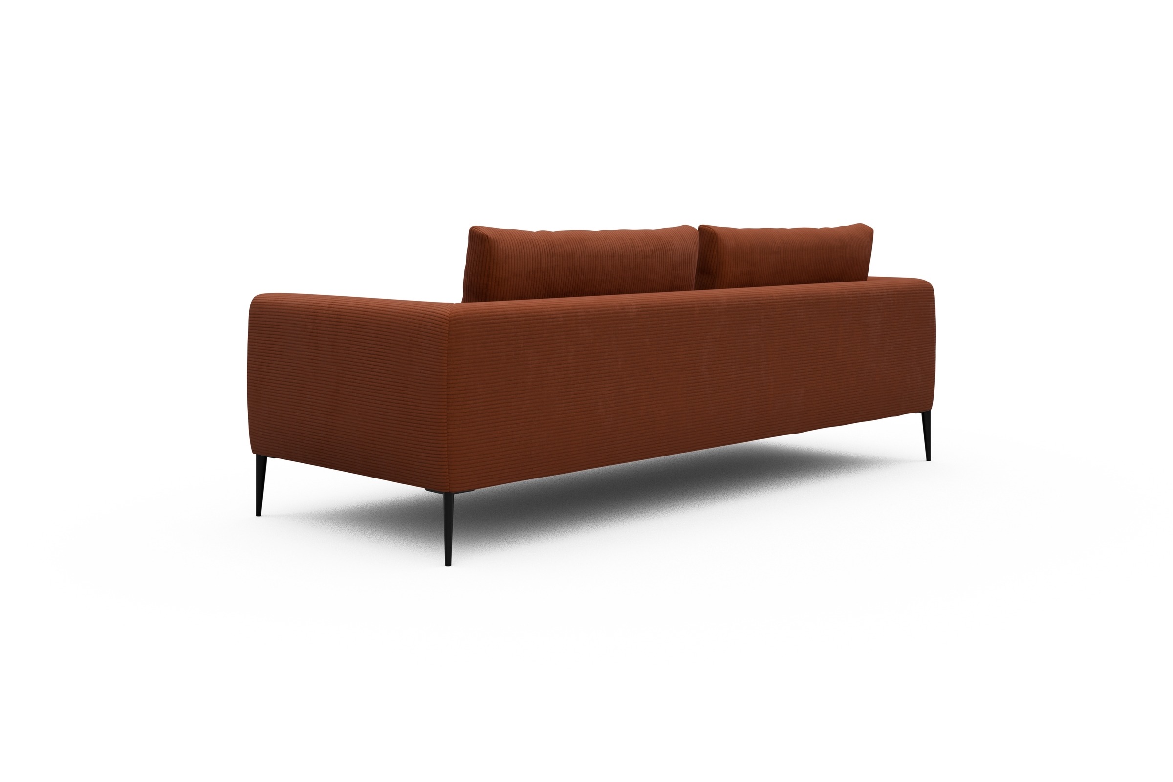 Sofa Paul 3-Sitzer Corduroy-Burnt-Orange