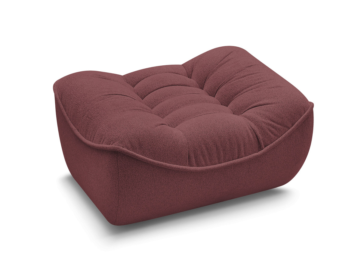 Bobochic Serena Pouf Melange-Stoff Rot