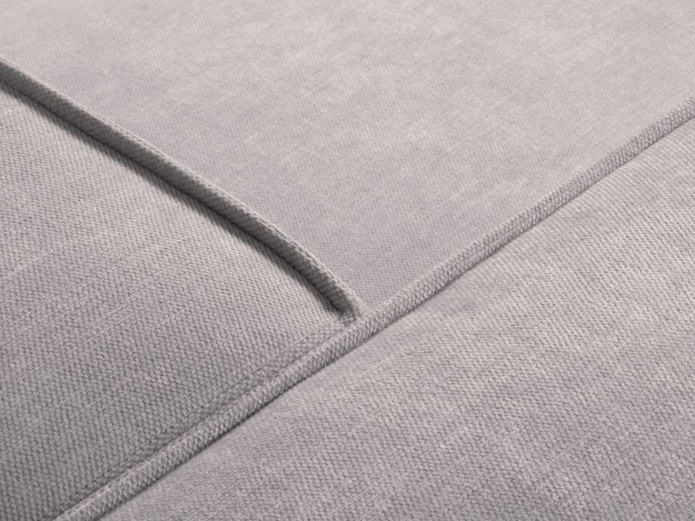 Cosmopolitan Design Symmetrisches Ecksofa Turin 5-Sitzer Strukturierter Stoff Rosario Silber