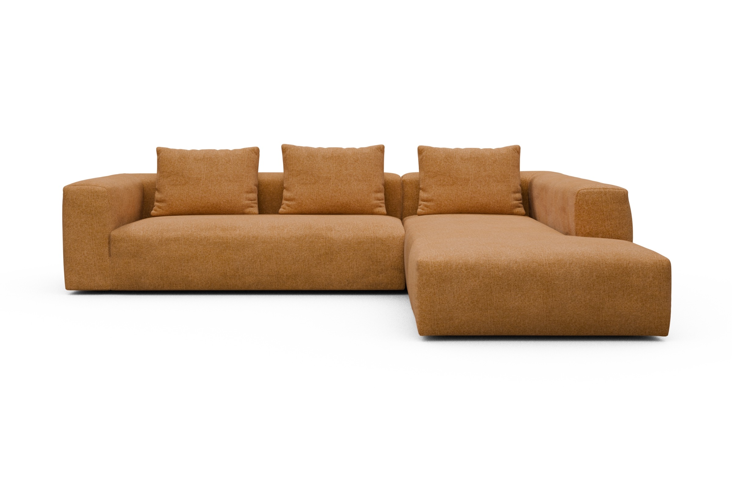 Skandi Home Ecksofa Fred Relax-Ecke rechts mit 2,5-Sitzer Casone-Warm-Yellow moebelfaktor
