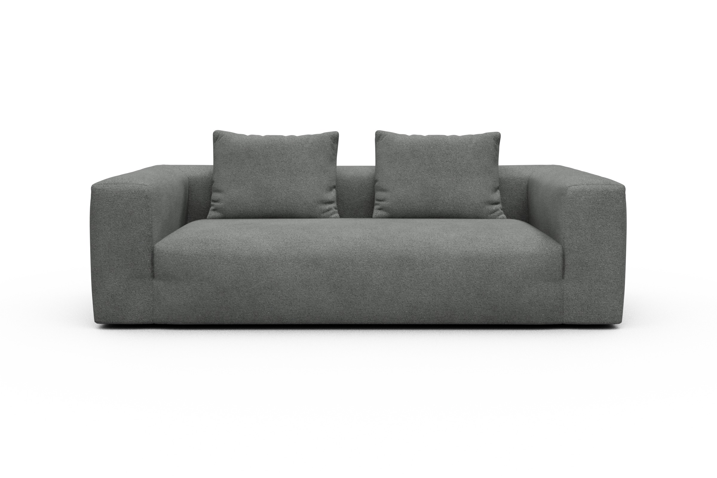 Skandi Home Sofa Fred 3-Sitzer Boucle-Ash-Grey moebelfaktor