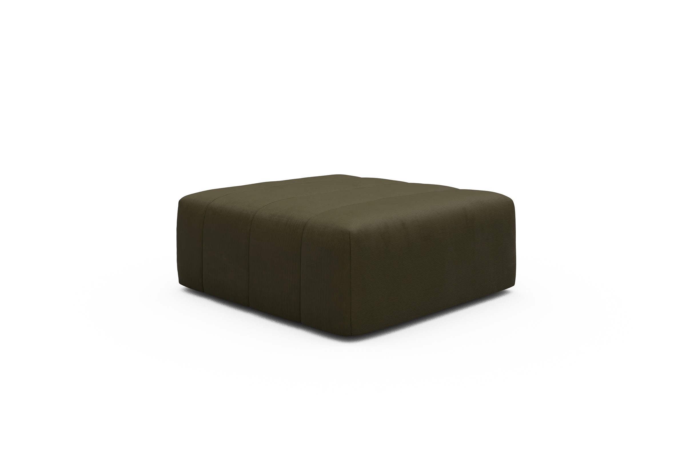 Sitzhocker Hugo Ottomane Cordufine-Pine-Green