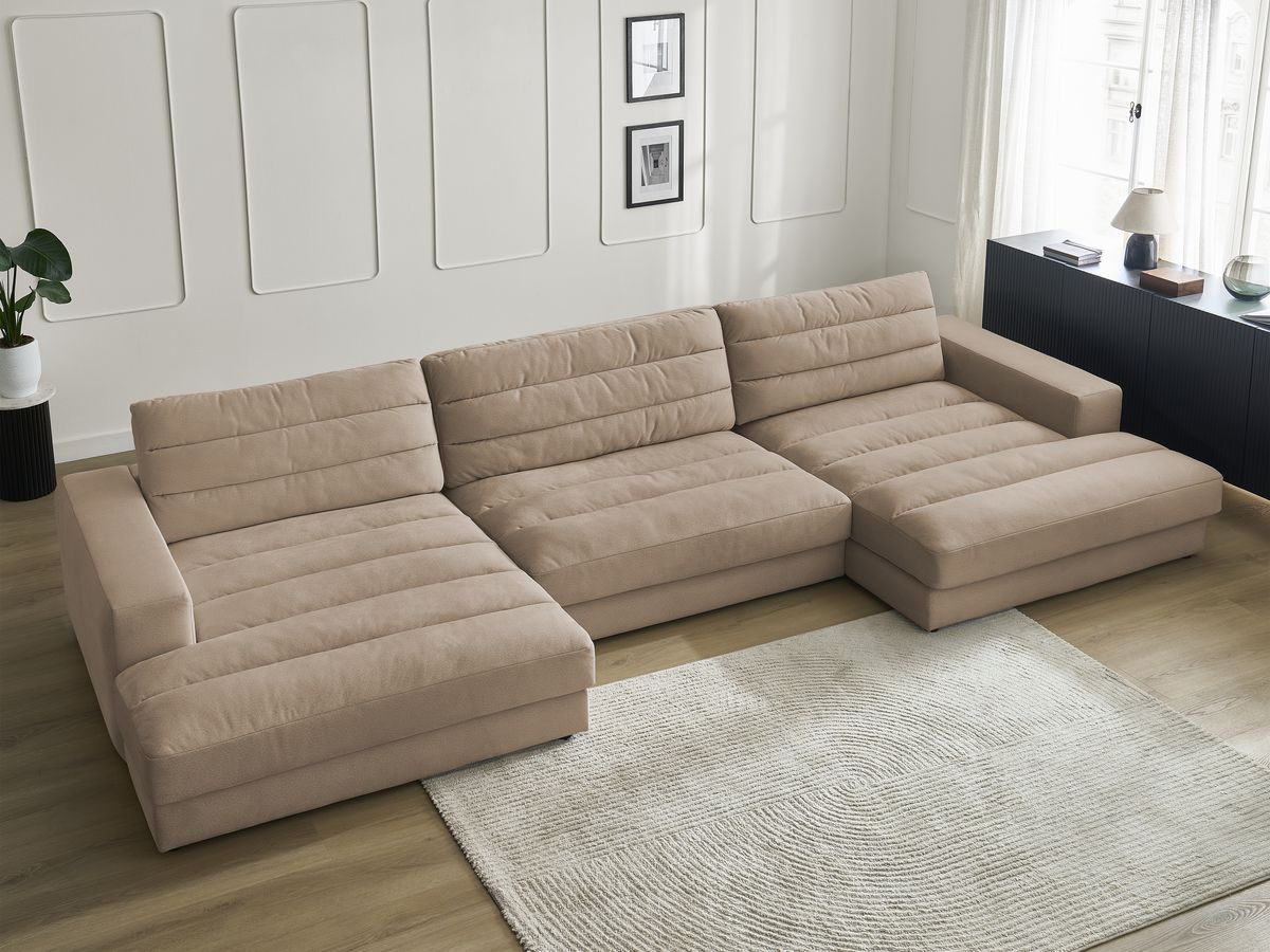 Bobochic Sierra Wohnlandschaft Samt Taupe