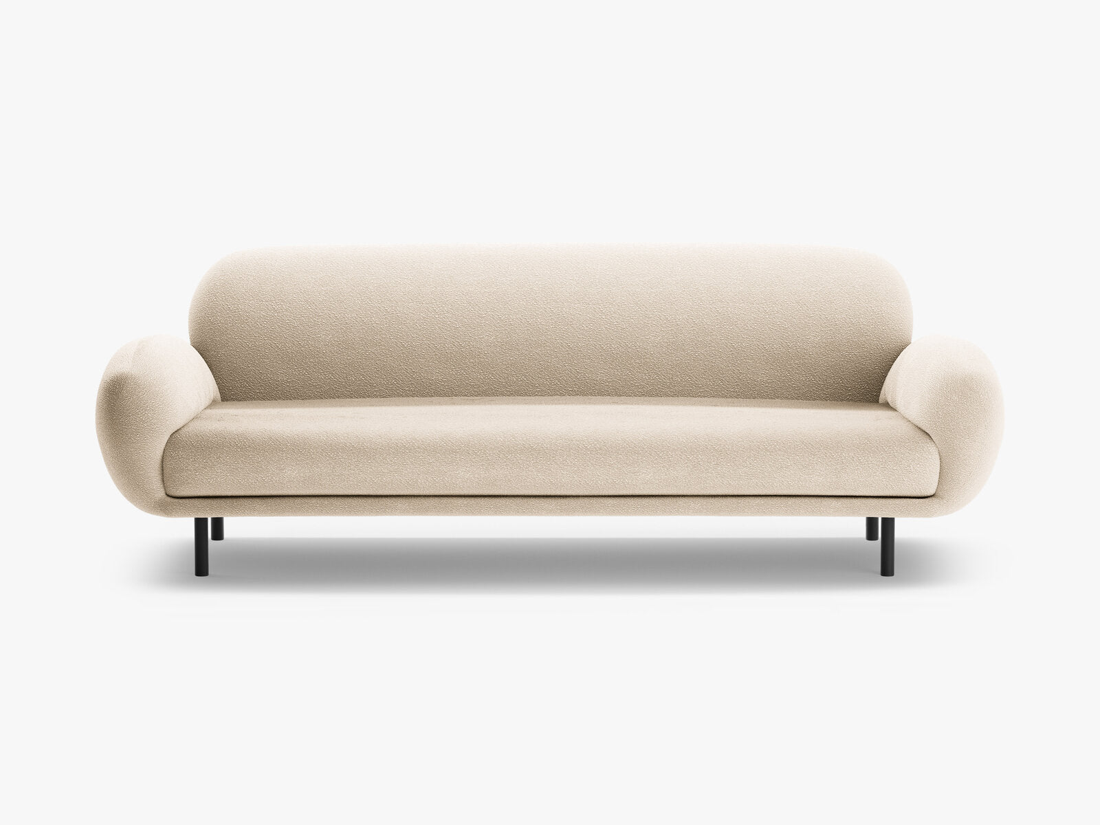Micadoni Sofa Poppy 3-Sitzer Boucle Baloo Beige