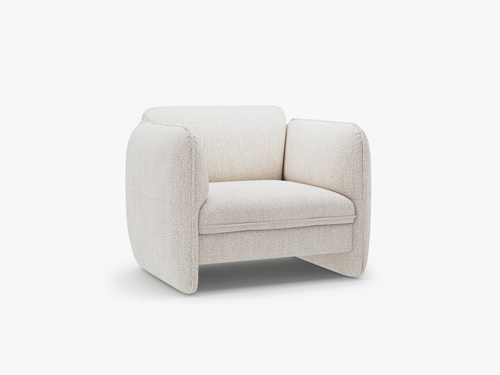 Micadoni Georgia Armsessel Chenille Silencio Helles Beige