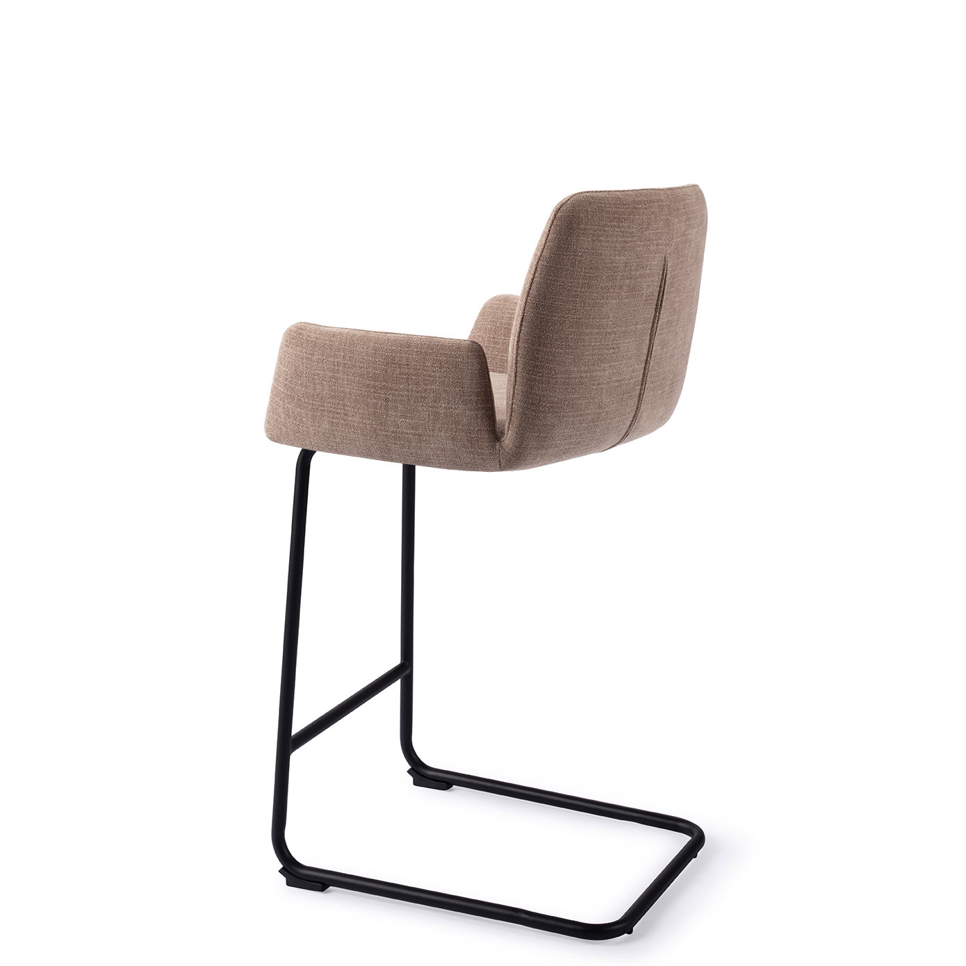 Jesper Home Barhocker Misaki Mocha Mist Arch Schwarz Tresenhöhe 65 cm